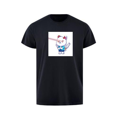 A Cat's Angelic Demeanor with Devilish Destruction T-Shirts