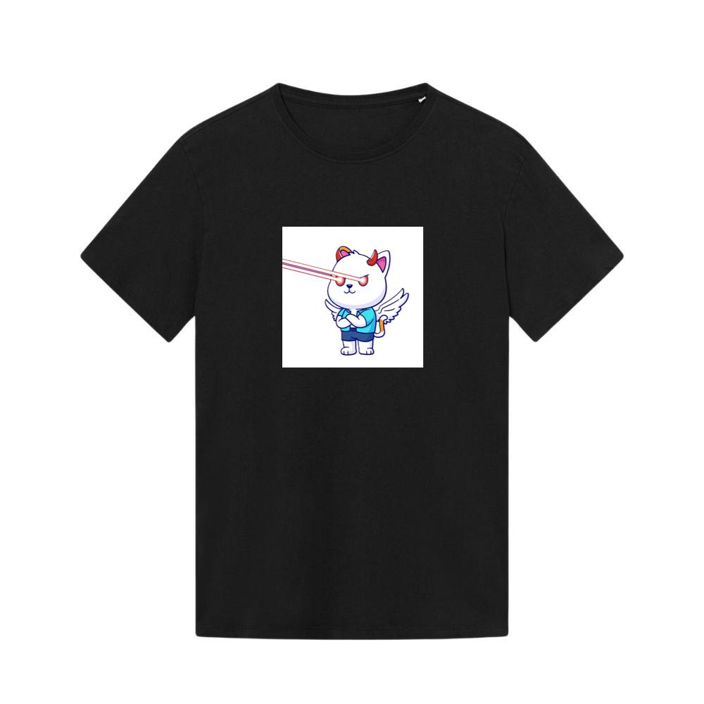 A Cat's Angelic Demeanor with Devilish Destruction T-Shirts