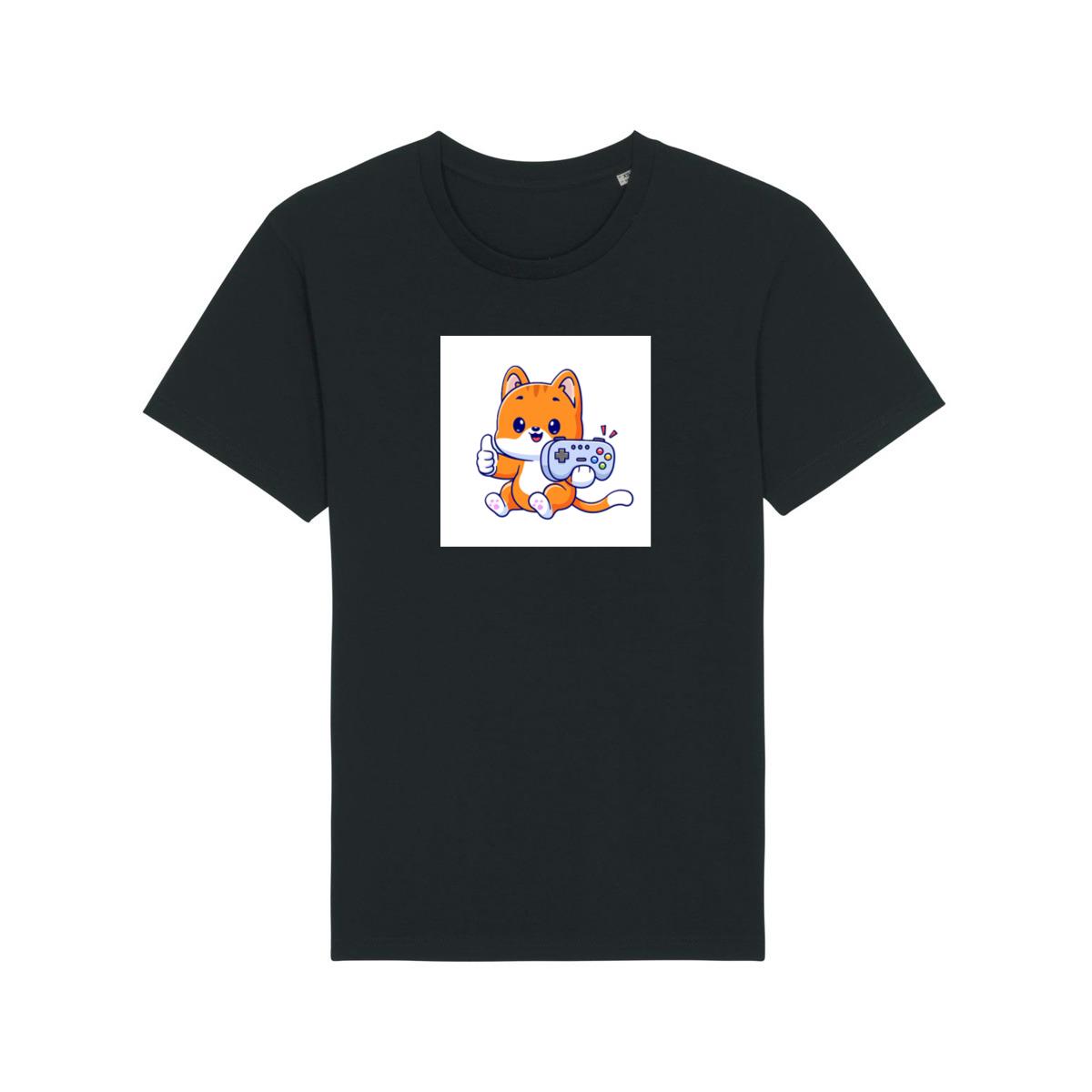 A Cat's Gaming Triumph with a Thumbs Up T-Shirts