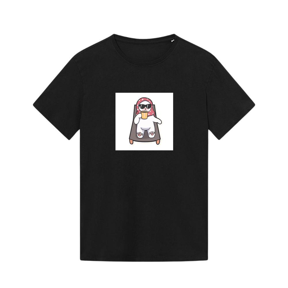 A Cat's Leisurely Lounge with a Mug of Mirth T-Shirts