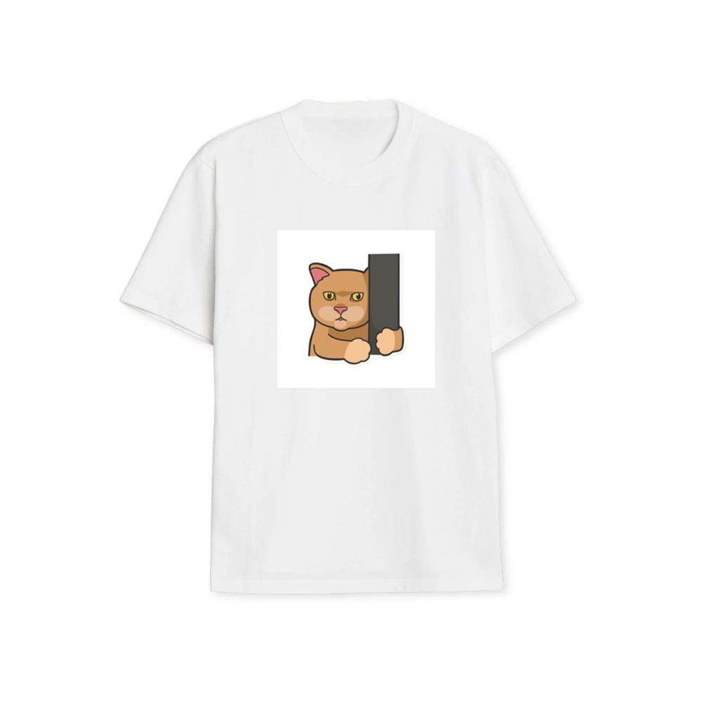 A Cat's Silent Stare from a Hidden Haven T-Shirts