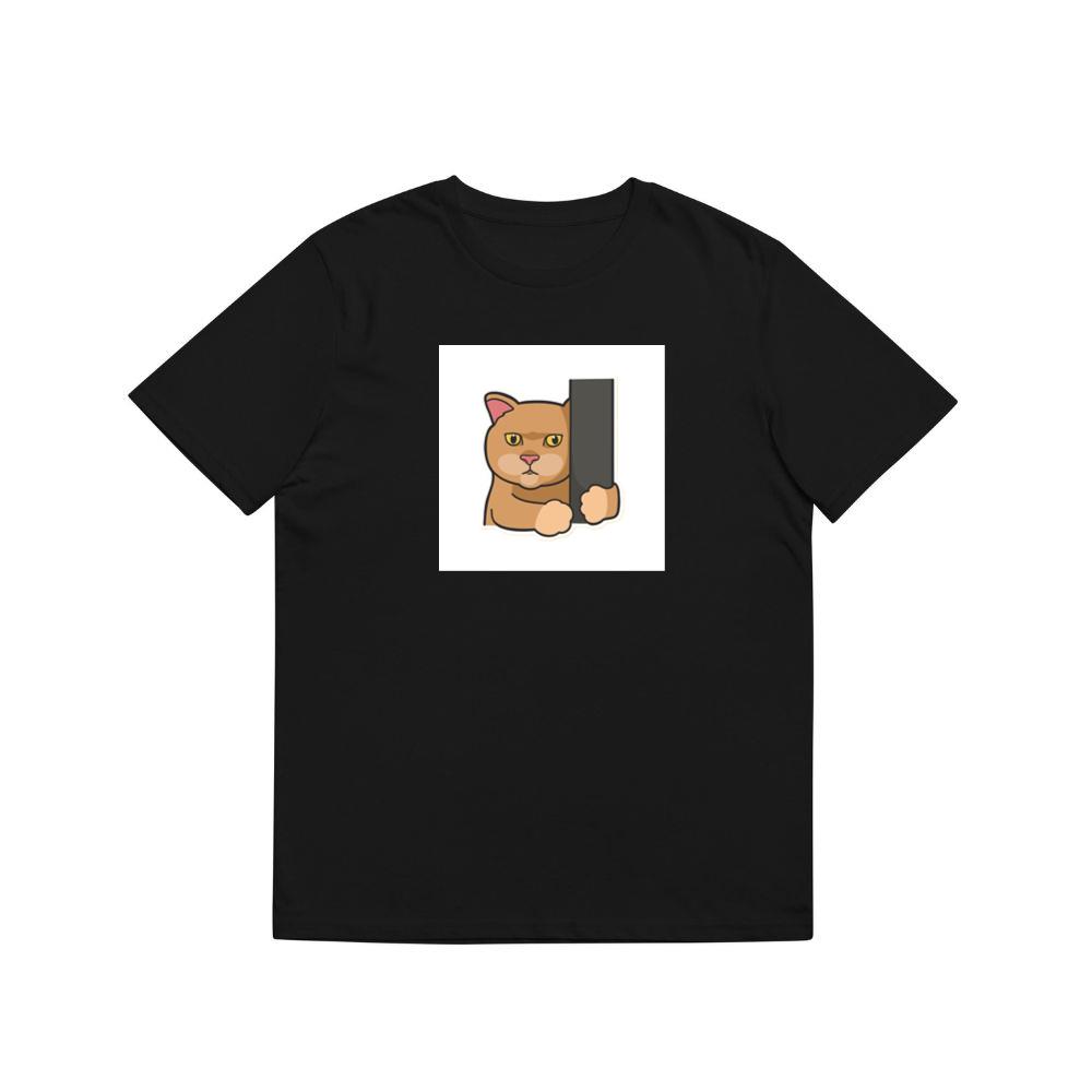 A Cat's Silent Stare from a Hidden Haven T-Shirts