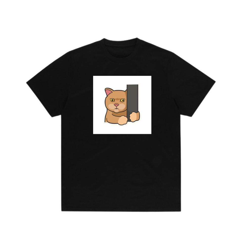 A Cats Silent Stare from a Hidden Haven TShirts Hushheroes