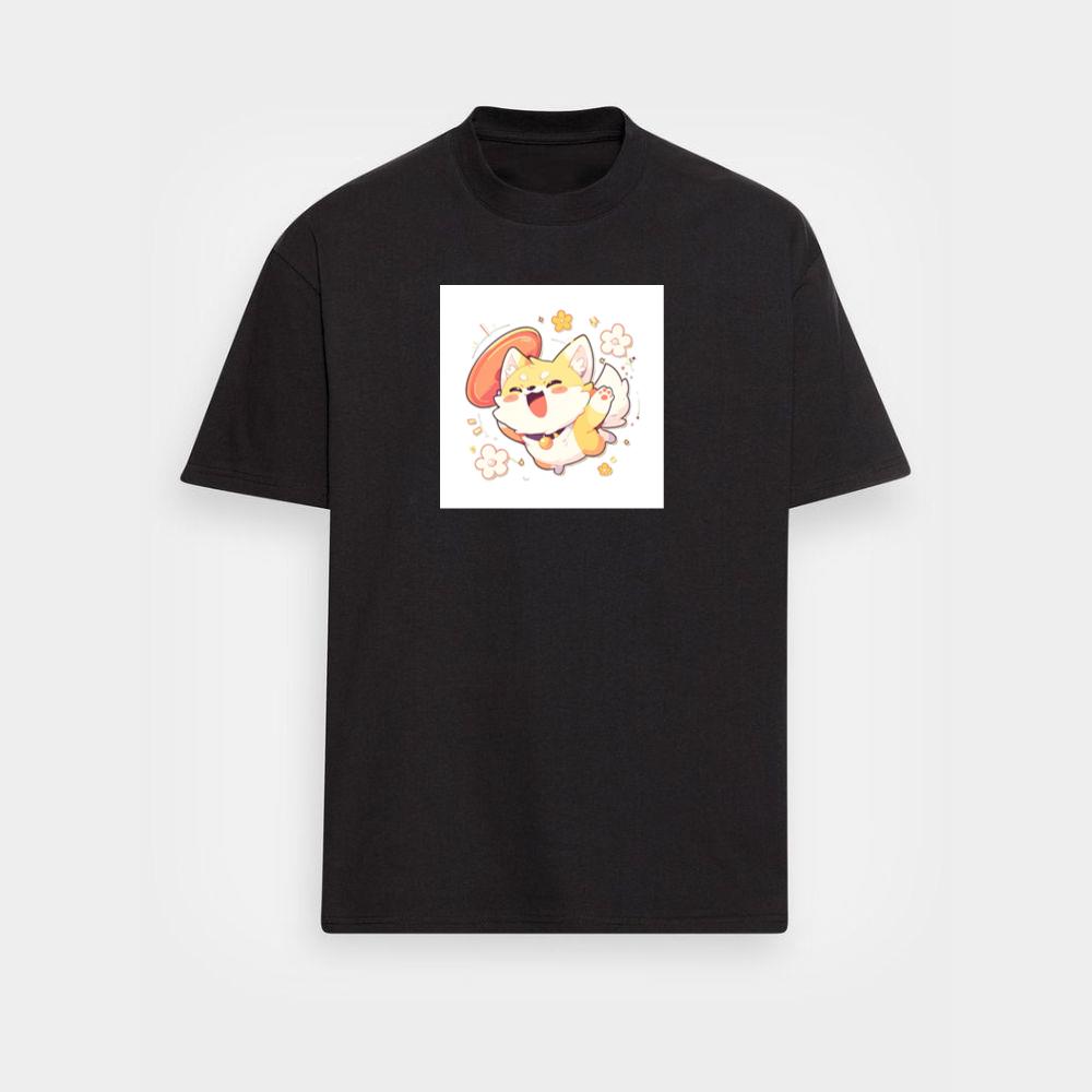 A Chibi Fox's Joyful Leap T-Shirts