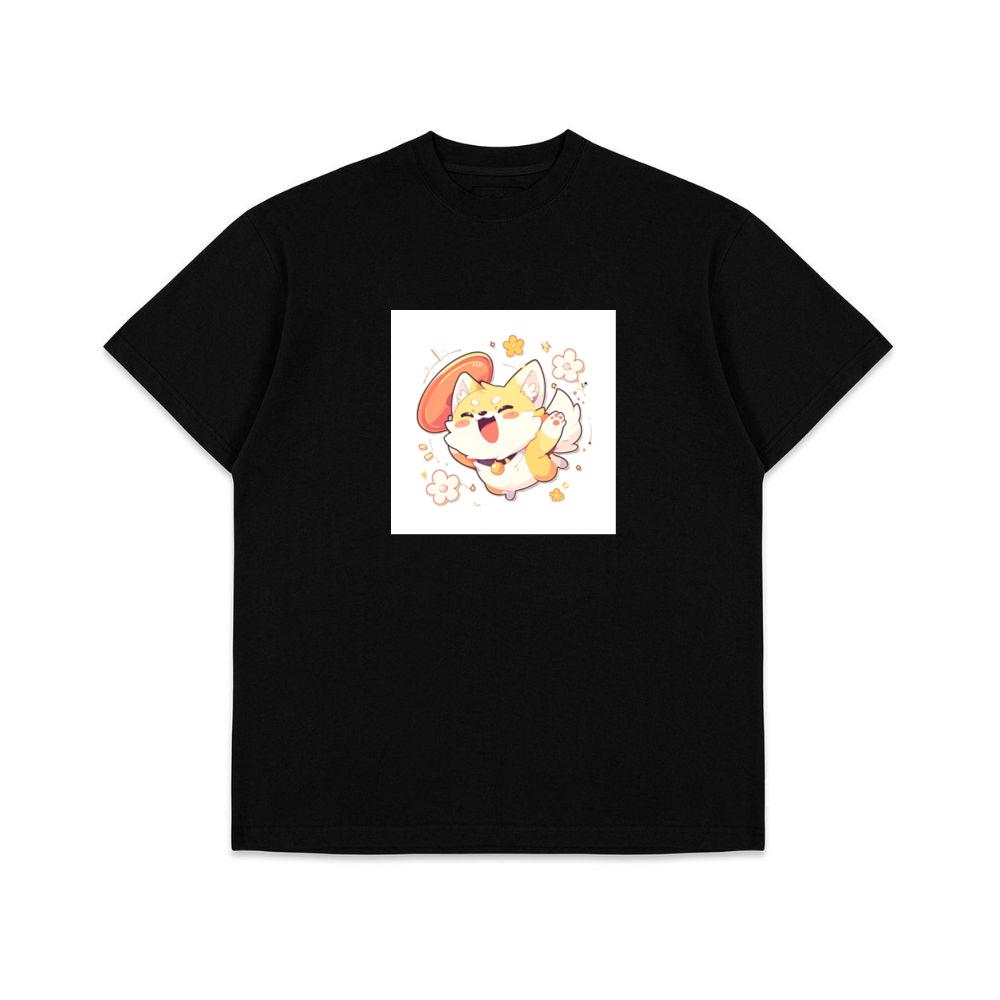 A Chibi Fox's Joyful Leap T-Shirts