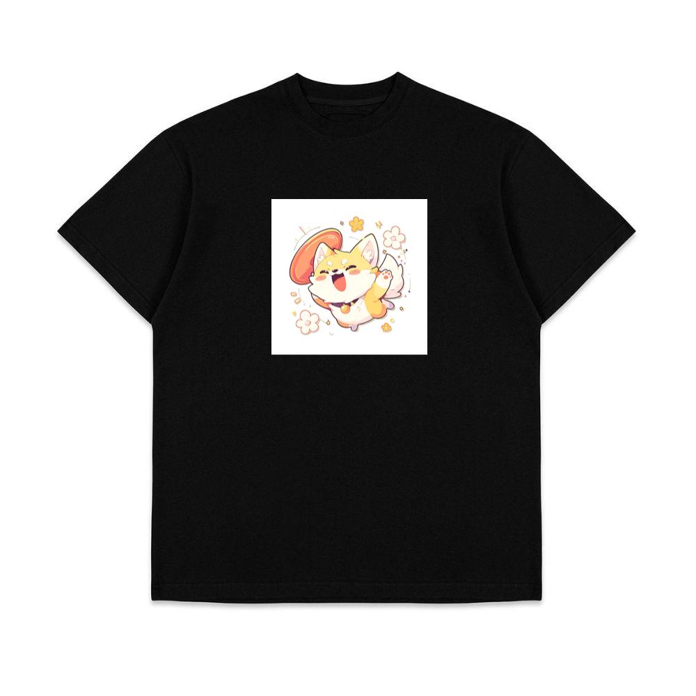 A Chibi Fox's Joyful Leap T-Shirts