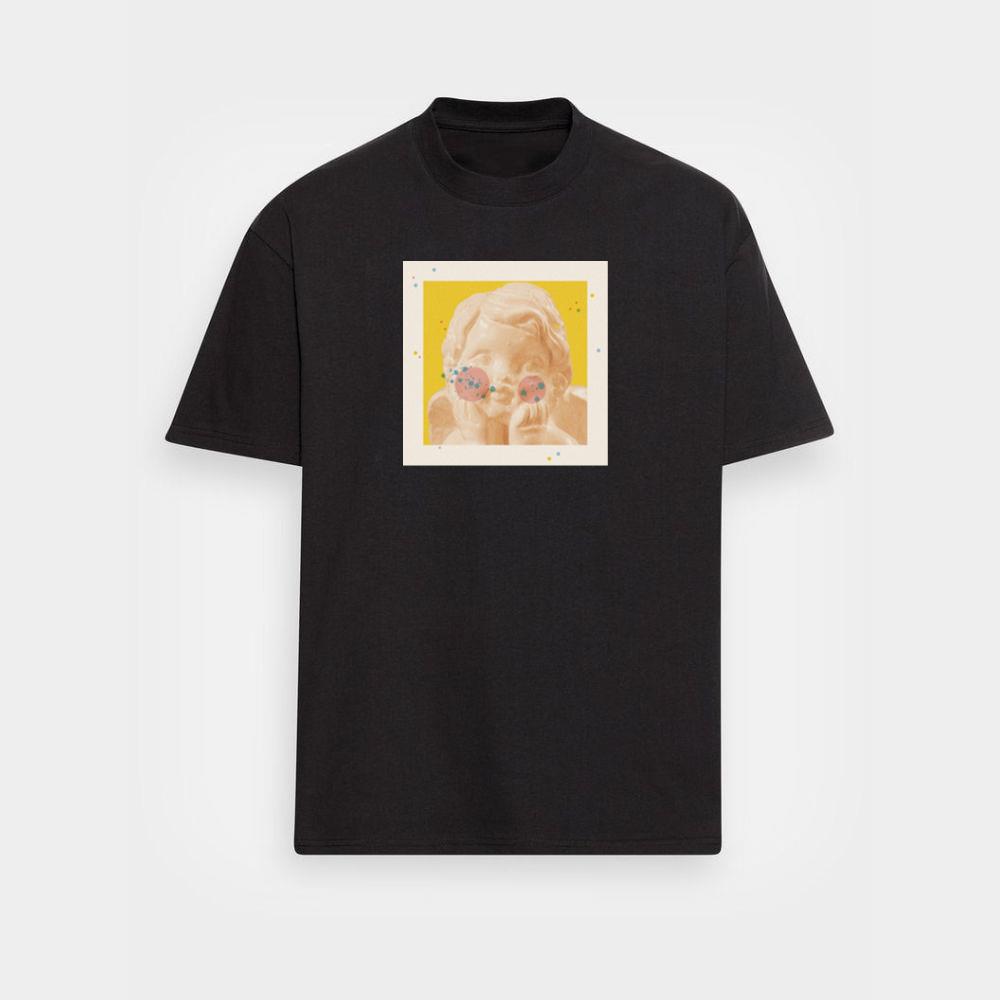 A Classical Sculpture with Color Spheres and Dots in a Surreal Arrangement T-Shirts