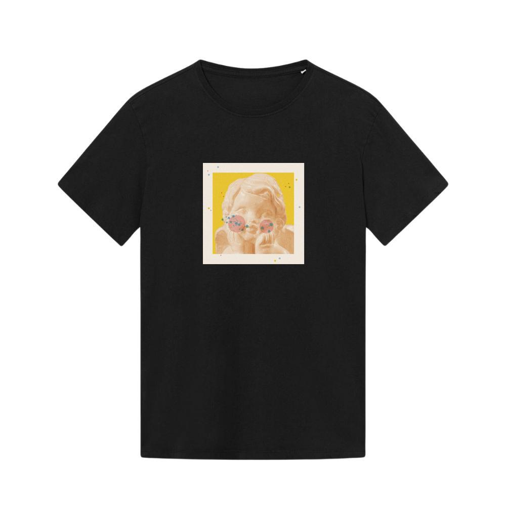 A Classical Sculpture with Color Spheres and Dots in a Surreal Arrangement T-Shirts
