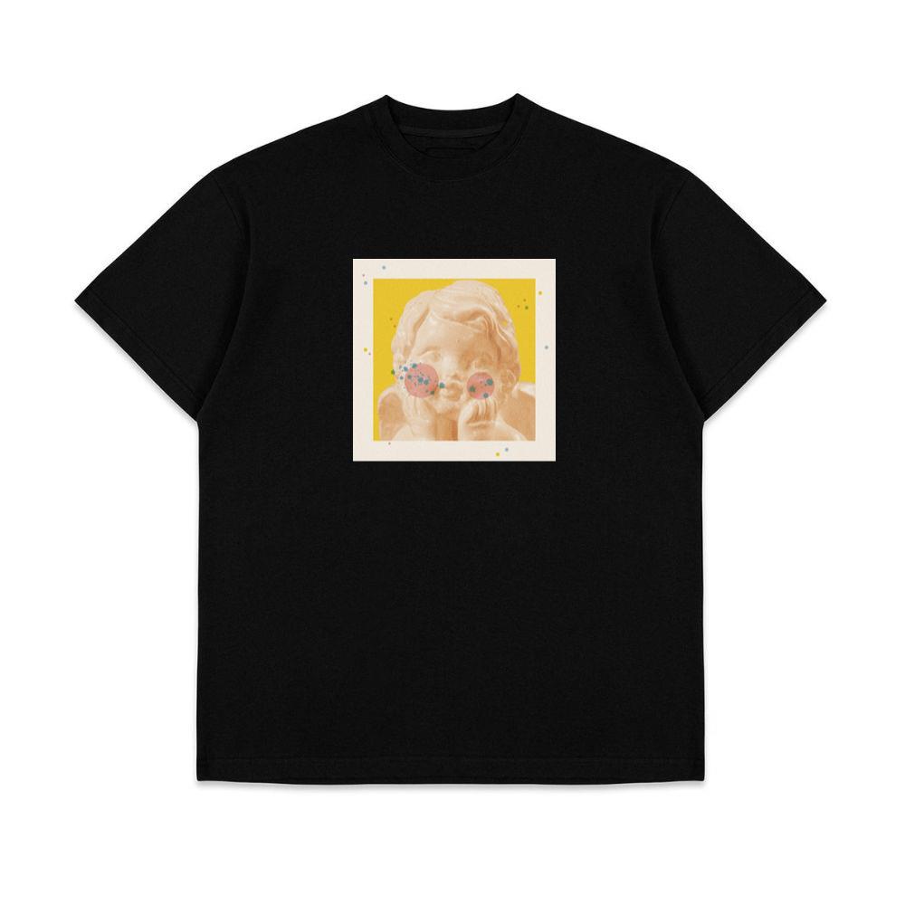 A Classical Sculpture with Color Spheres and Dots in a Surreal Arrangement T-Shirts