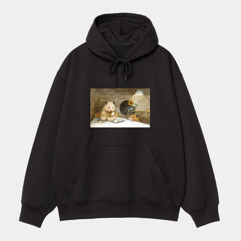 A Cozy Hamster Den Hoodie