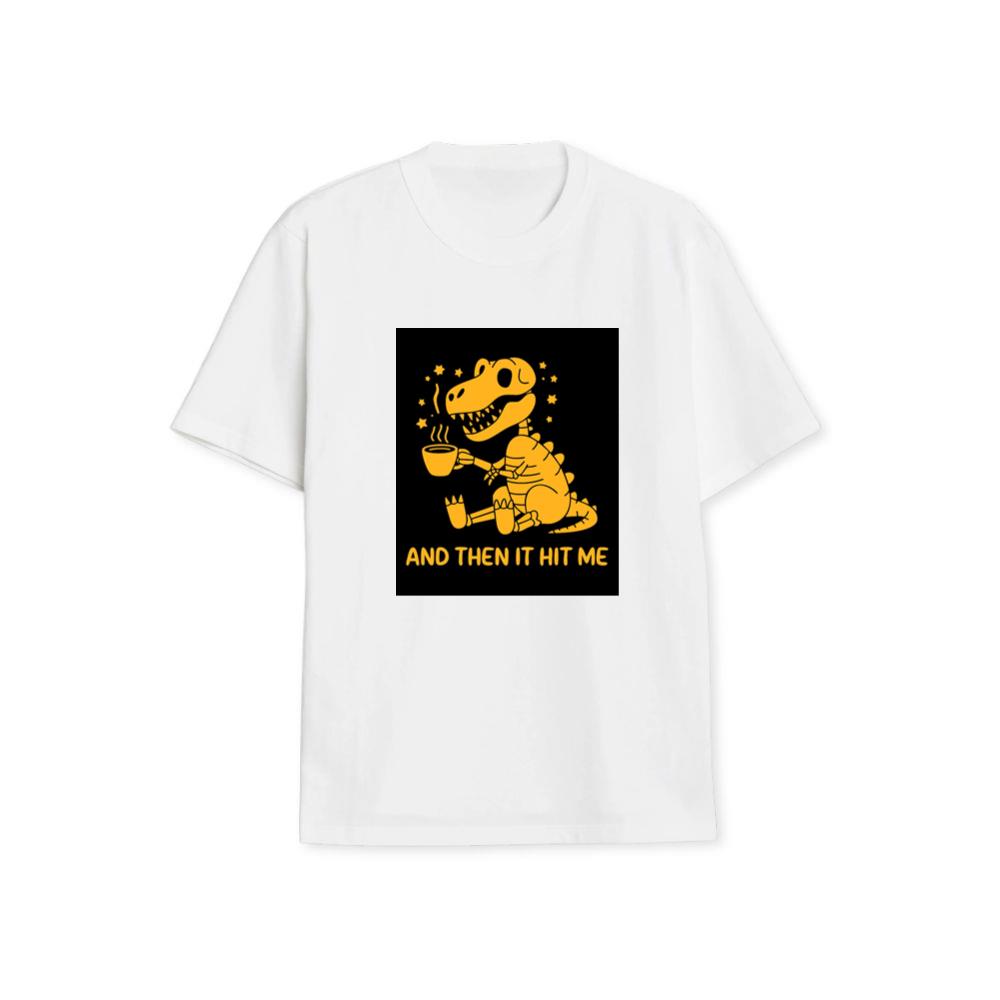 A Dinosaur's Coffee-Fueled Epiphany T-Shirts