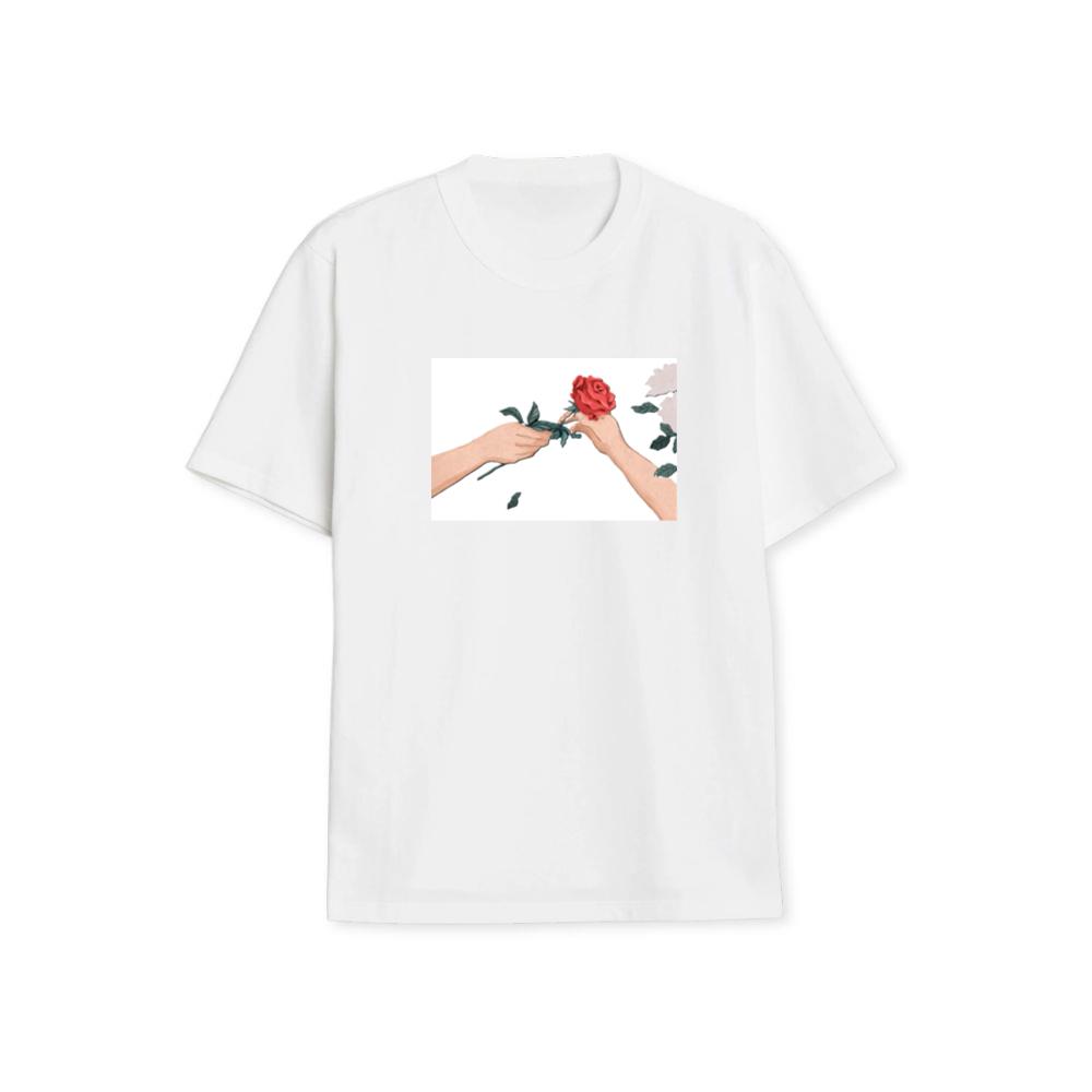 A Dramatic Image of a Floral Gift T-Shirts