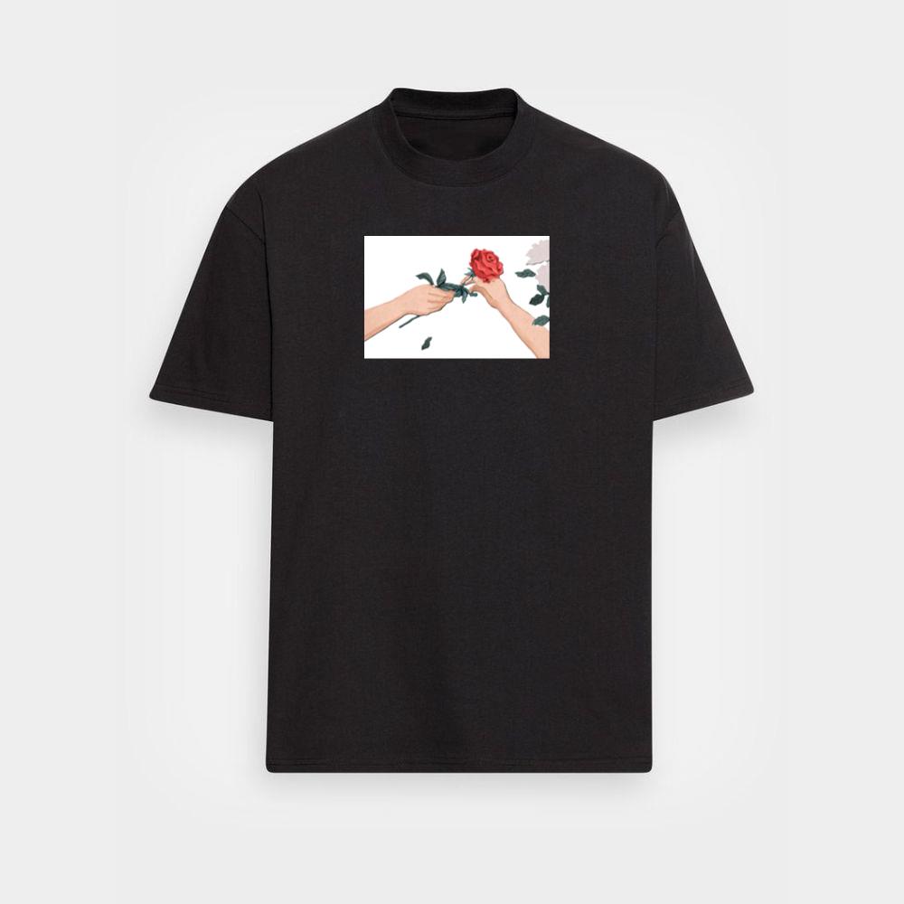 A Dramatic Image of a Floral Gift T-Shirts