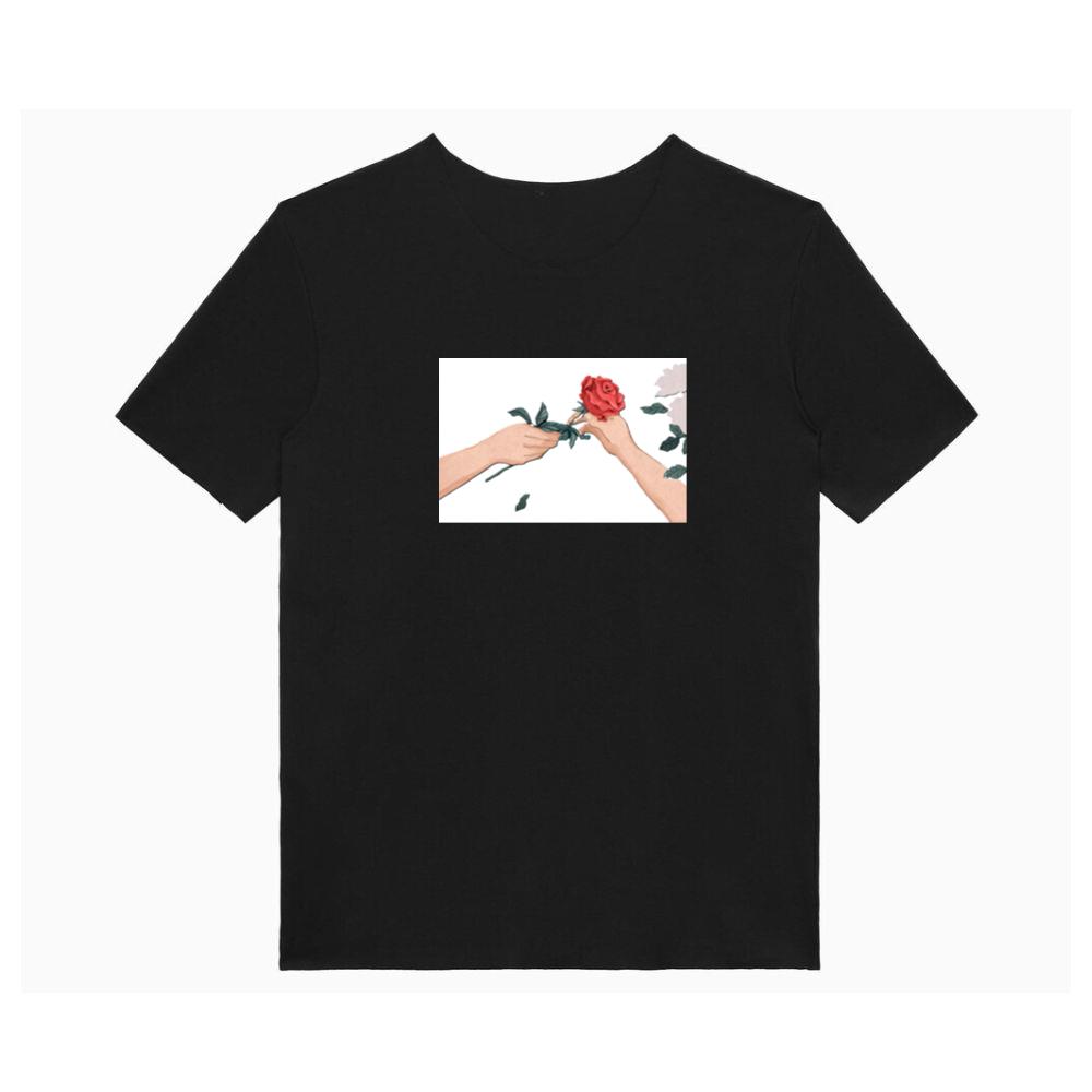 A Dramatic Image of a Floral Gift T-Shirts