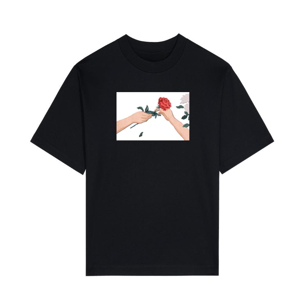 A Dramatic Image of a Floral Gift T-Shirts