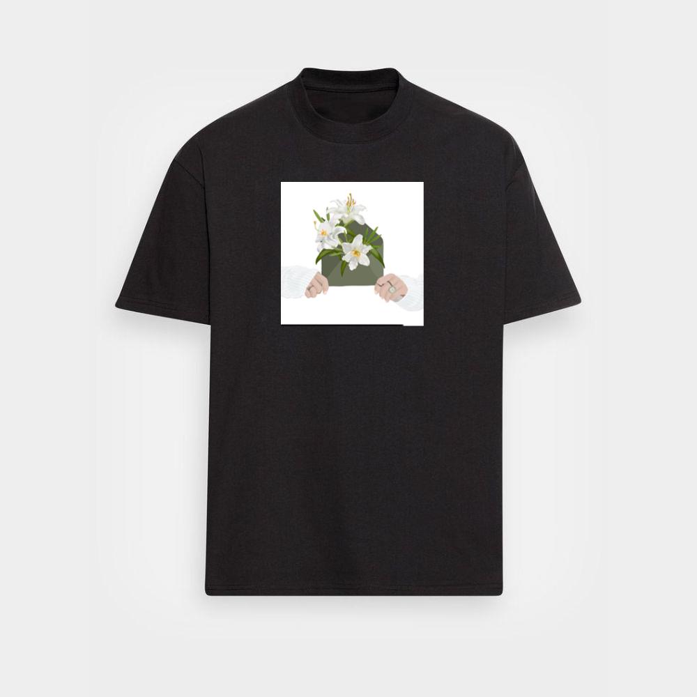 A Floral Arrangement Presented by Hands T-Shirts