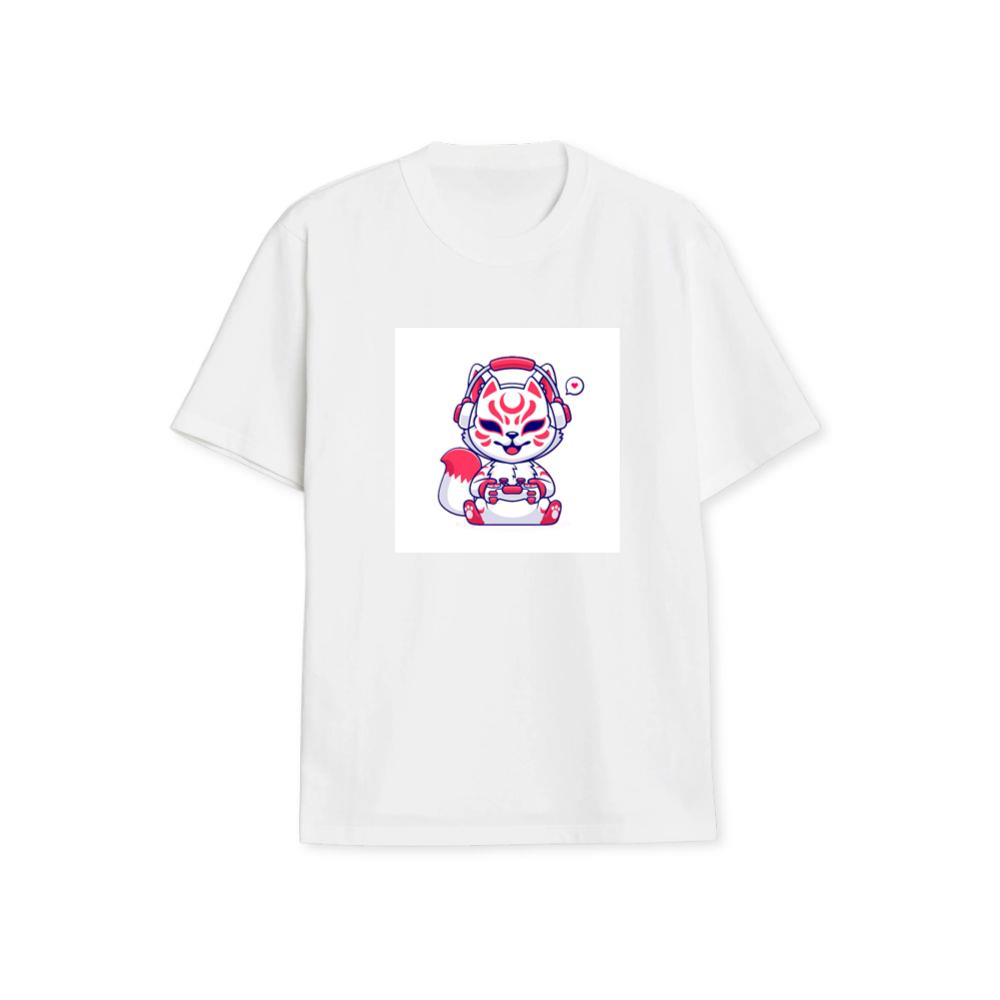 A Fox Finds Fun in Gaming T-Shirts