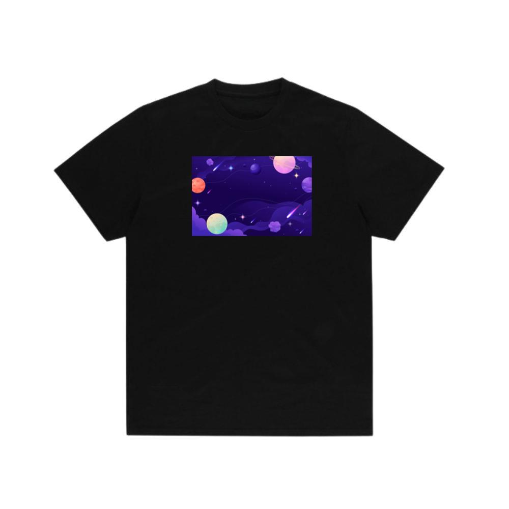 A Galactic Gathering in a Purple Panorama TShirts Hushheroes