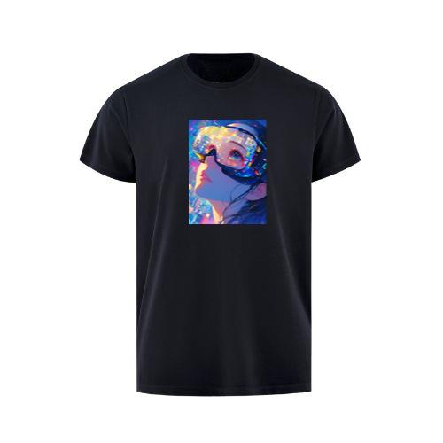 A Gaze into the Glitch-Infused Realm of Virtual Reality T-Shirts
