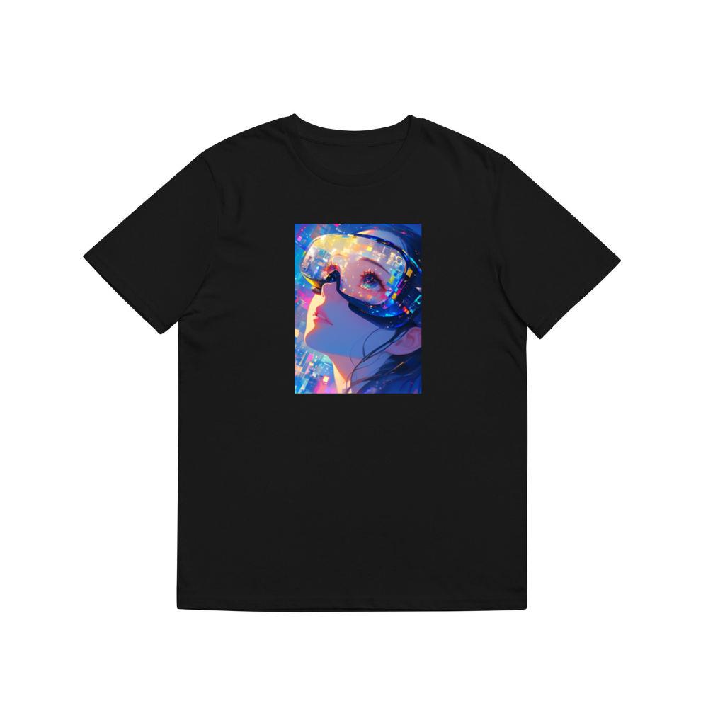 A Gaze into the Glitch-Infused Realm of Virtual Reality T-Shirts