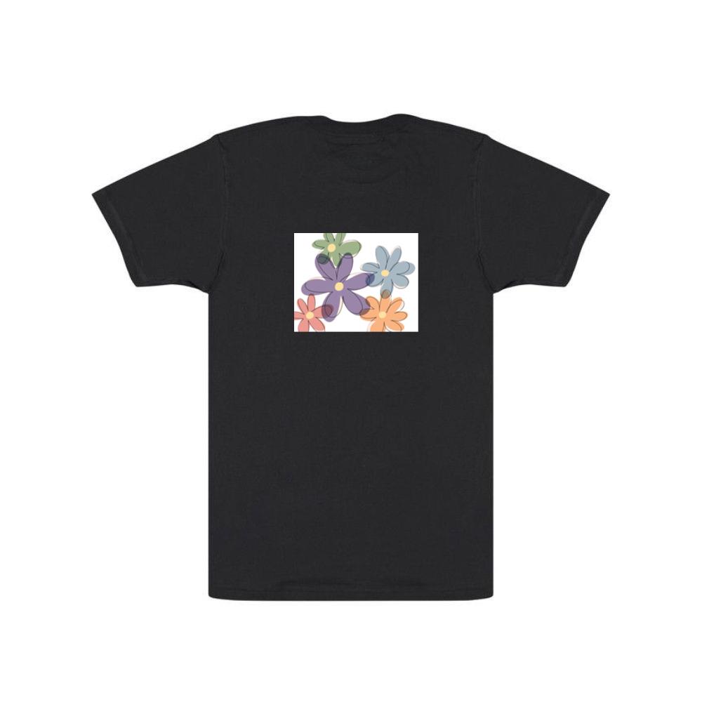 A Hand-Drawn Floral Pattern T-Shirts