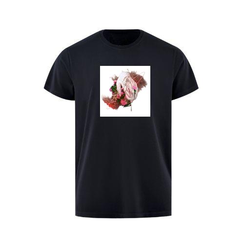 A Hand Emerging from Flora with Smoke and Abstract Lines T-Shirts