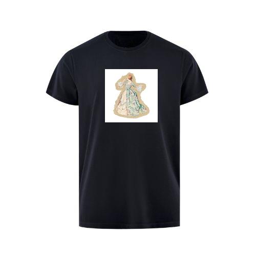A Lady in a Floral Gown with Lace and Trim T-Shirts