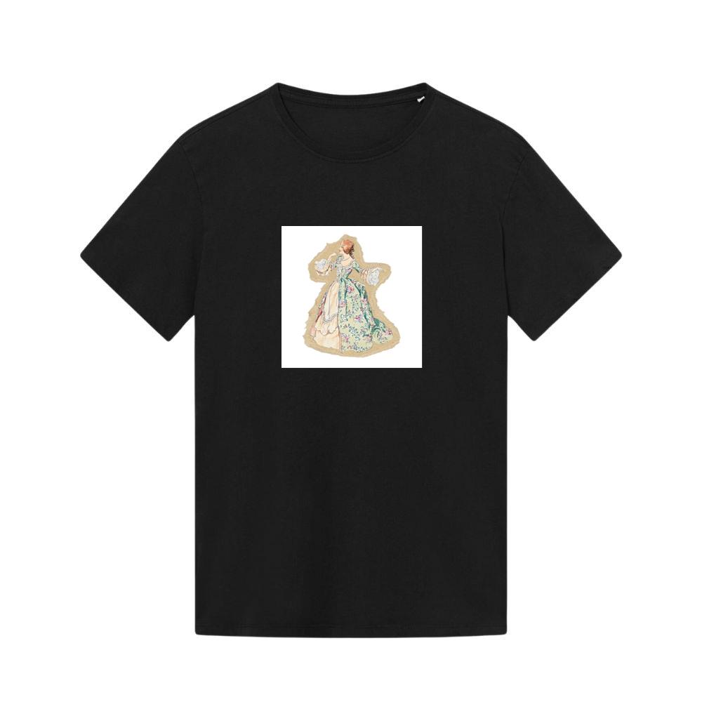 A Lady in a Floral Gown with Lace and Trim T-Shirts