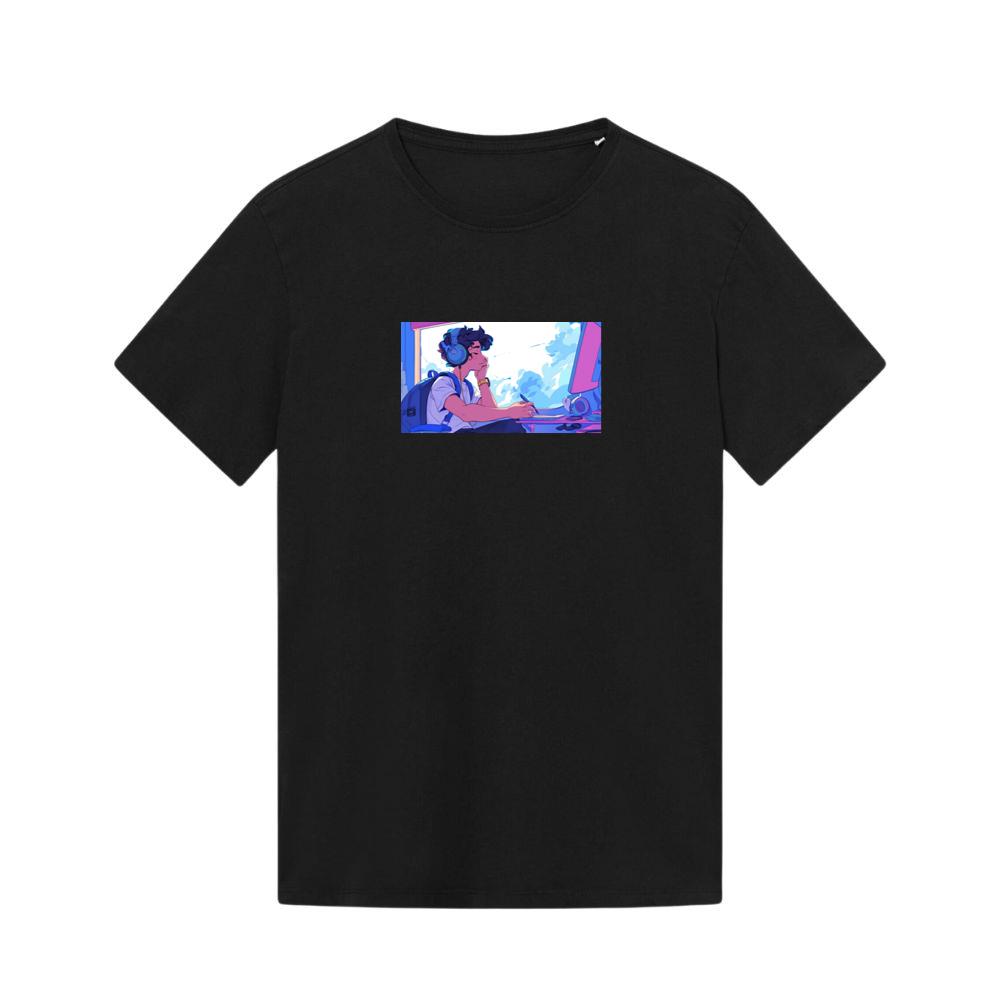 A Moment of Creation in a Dreamy Digital Landscape T-Shirts