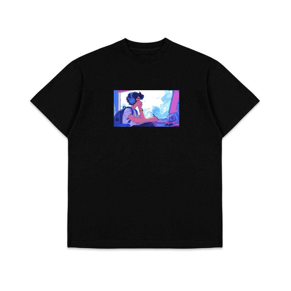 A Moment of Creation in a Dreamy Digital Landscape T-Shirts