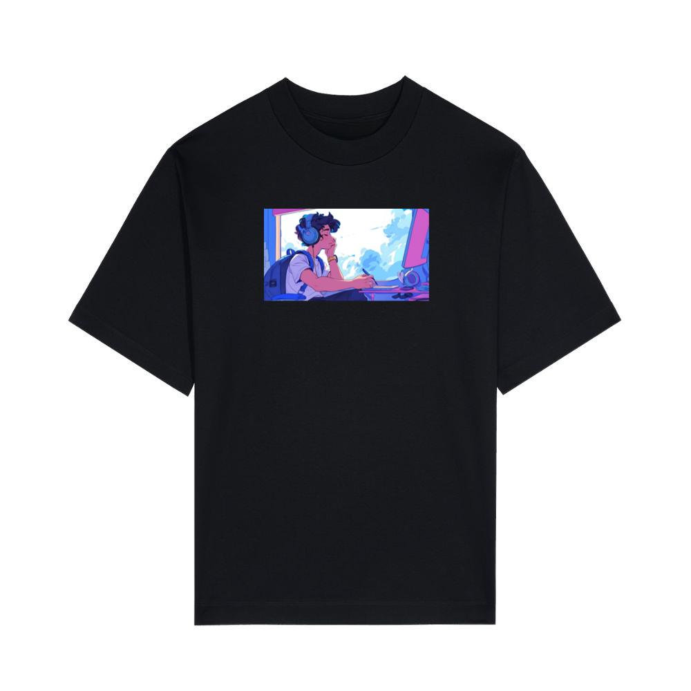 A Moment of Creation in a Dreamy Digital Landscape T-Shirts