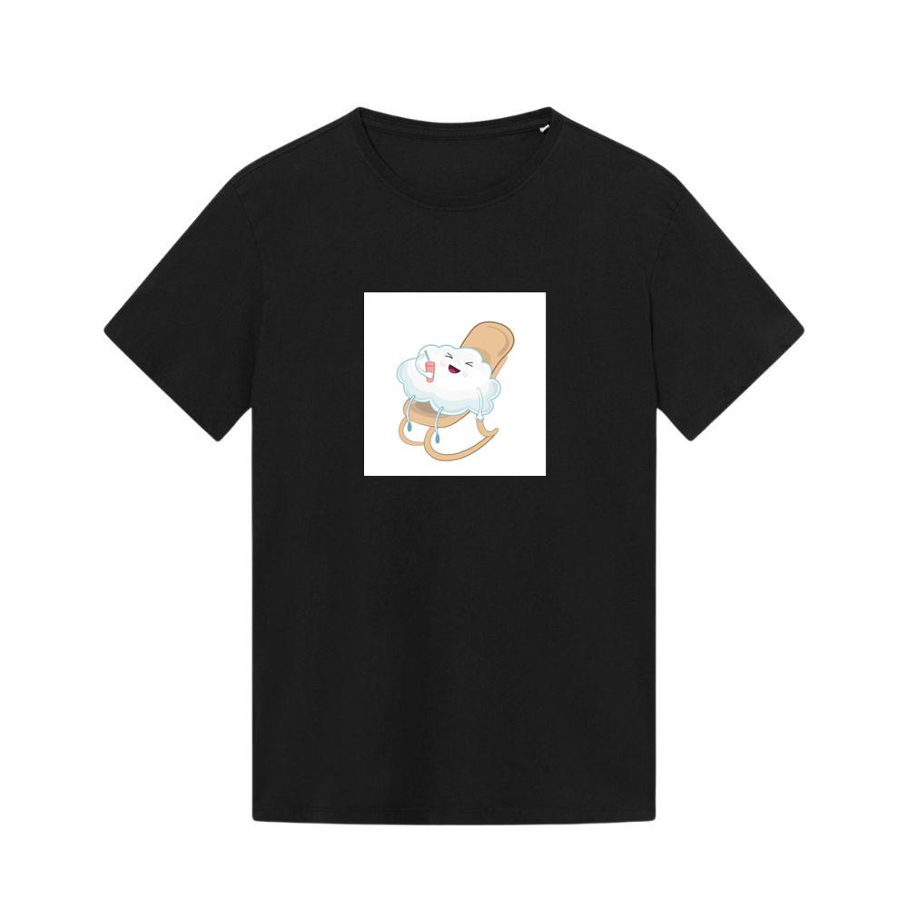 A Moment of Relaxation and Joy for a Smiling Cloud in a Rocker T-Shirts