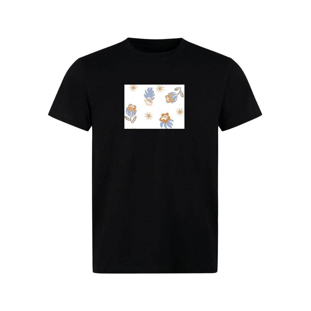 A Muted Floral Pattern on Beige TShirts Jellsy