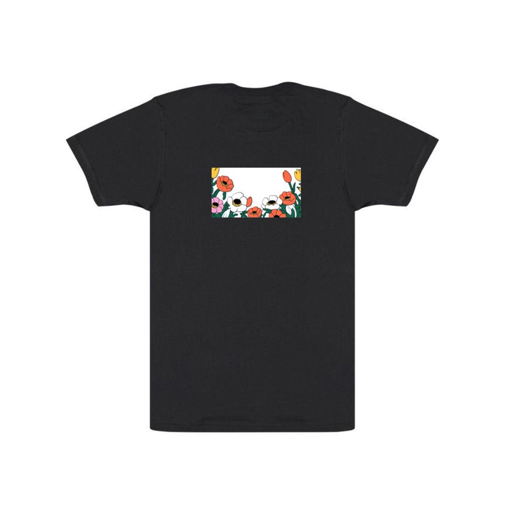 A Playful Floral Border Design T-Shirts