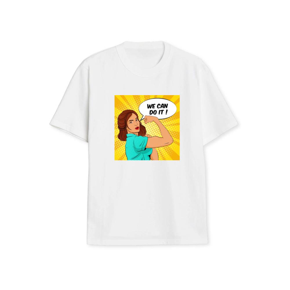 A Pop Art Study of Unity and Female Empowerment T-Shirts