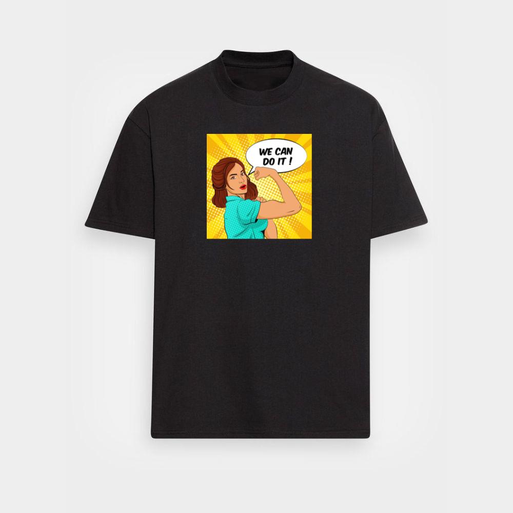 A Pop Art Study of Unity and Female Empowerment T-Shirts