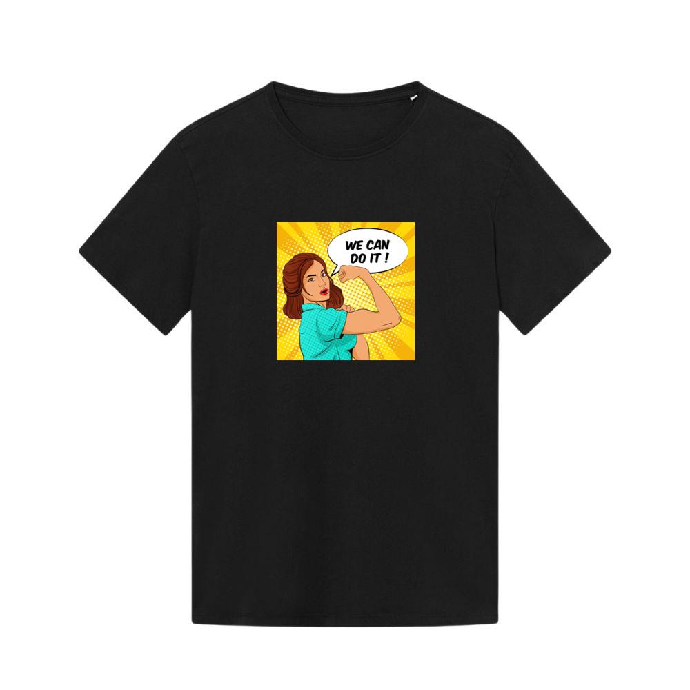 A Pop Art Study of Unity and Female Empowerment T-Shirts