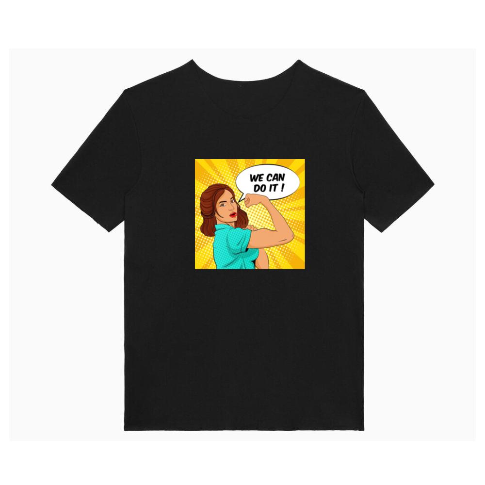 A Pop Art Study of Unity and Female Empowerment T-Shirts