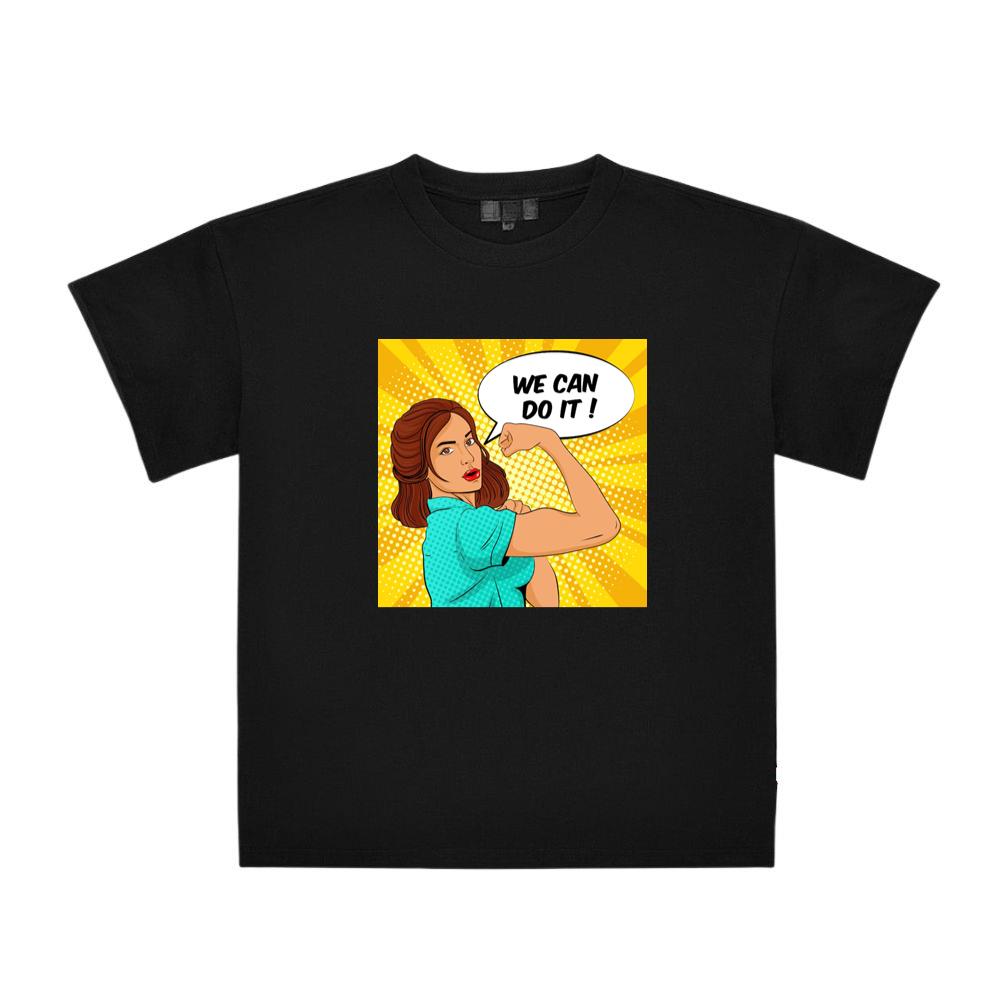 A Pop Art Study of Unity and Female Empowerment T-Shirts