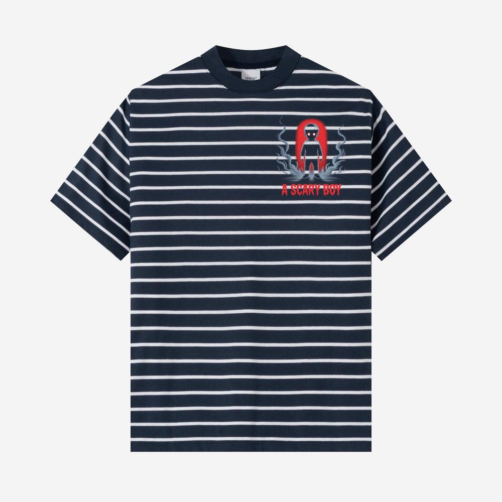 A Scary Boy Red Glow Horror Design T-Shirts