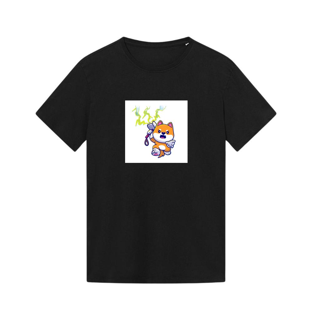 A Shiba Inu's Mjolnir Moment in a Cartoon Caper T-Shirts