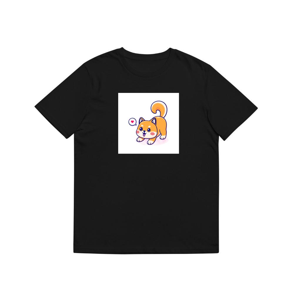 A Shiba's Joyful Jaunt in a Digital Delight T-Shirts
