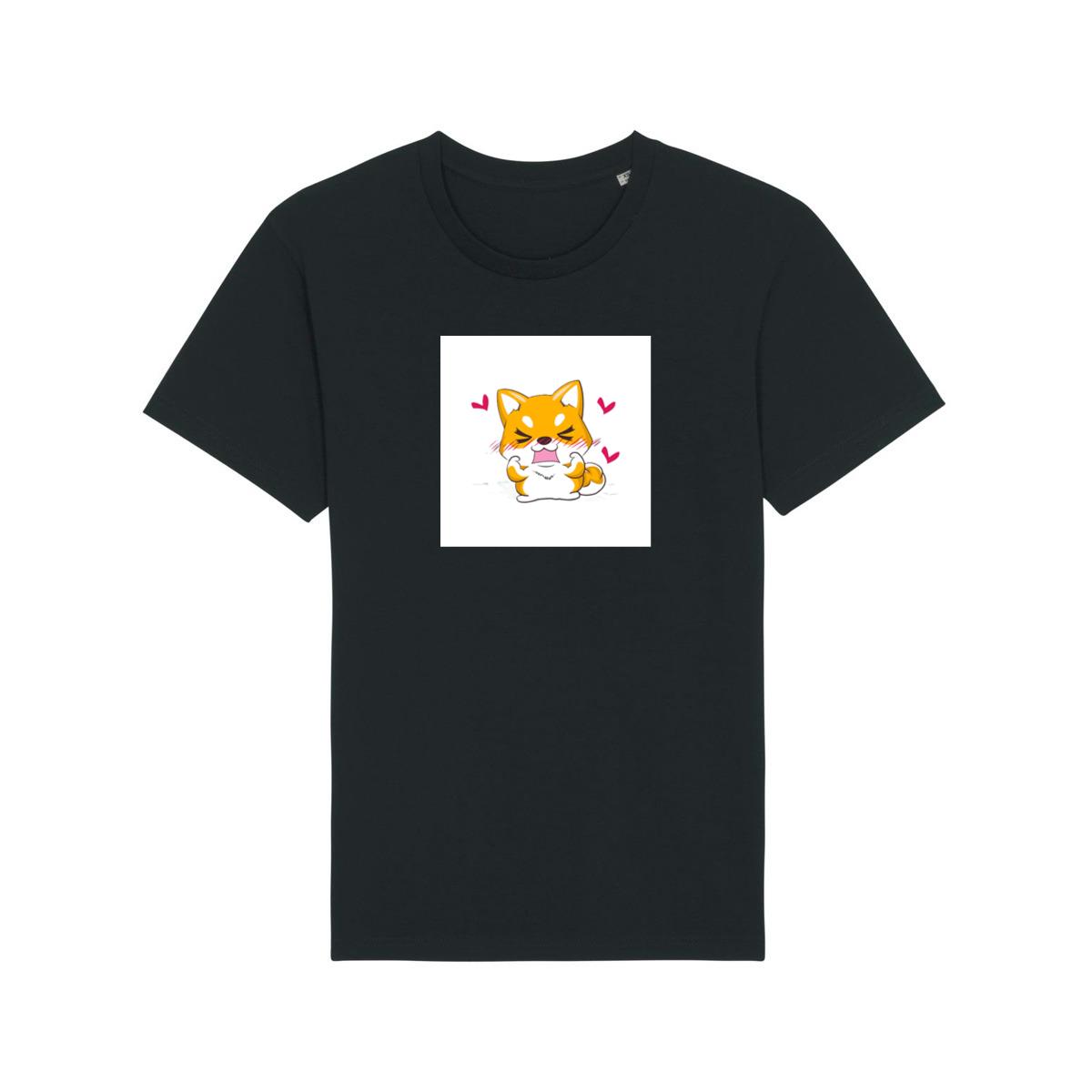 A Shiba's Playful Power Pose with a Touch of Shy T-Shirts