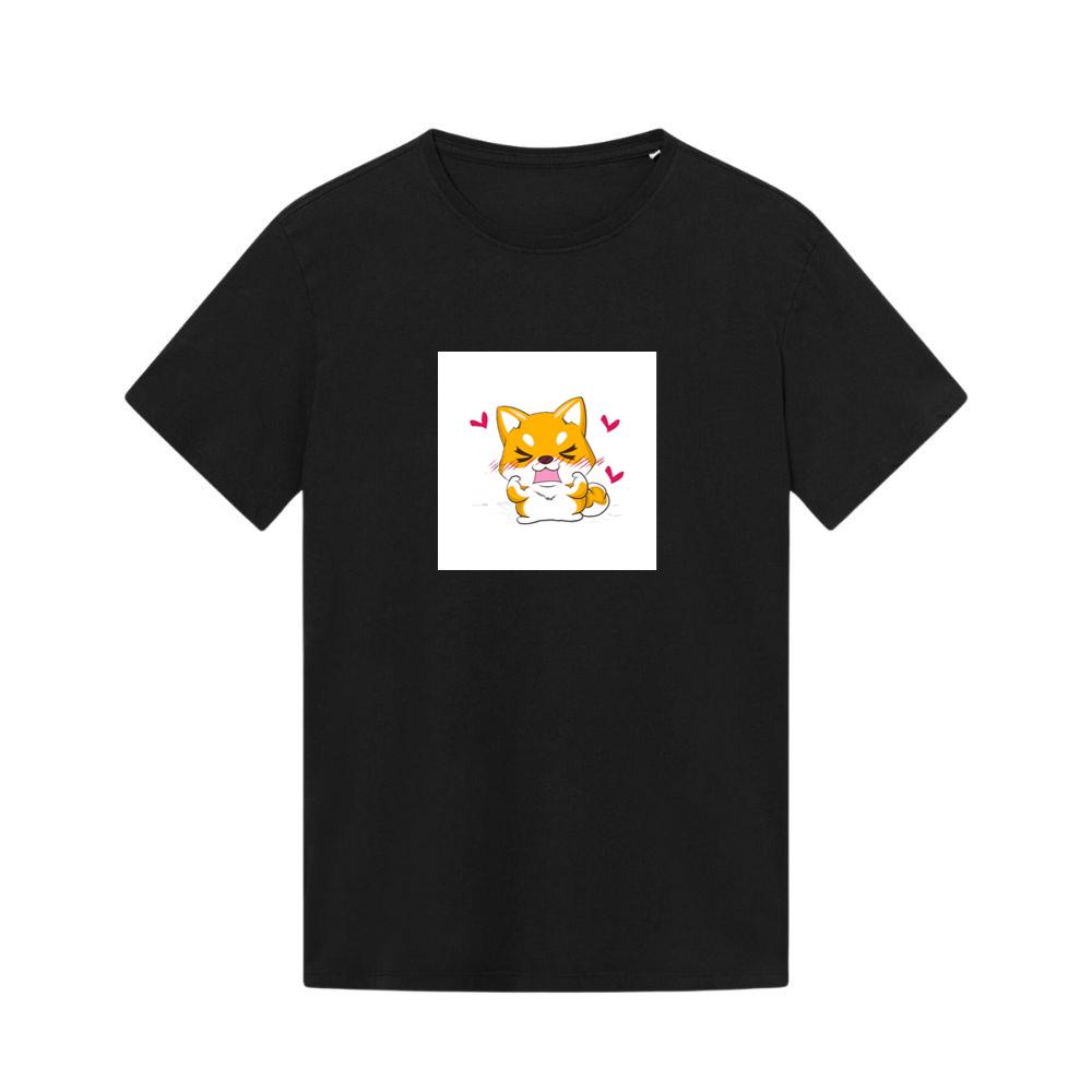 A Shiba's Playful Power Pose with a Touch of Shy T-Shirts