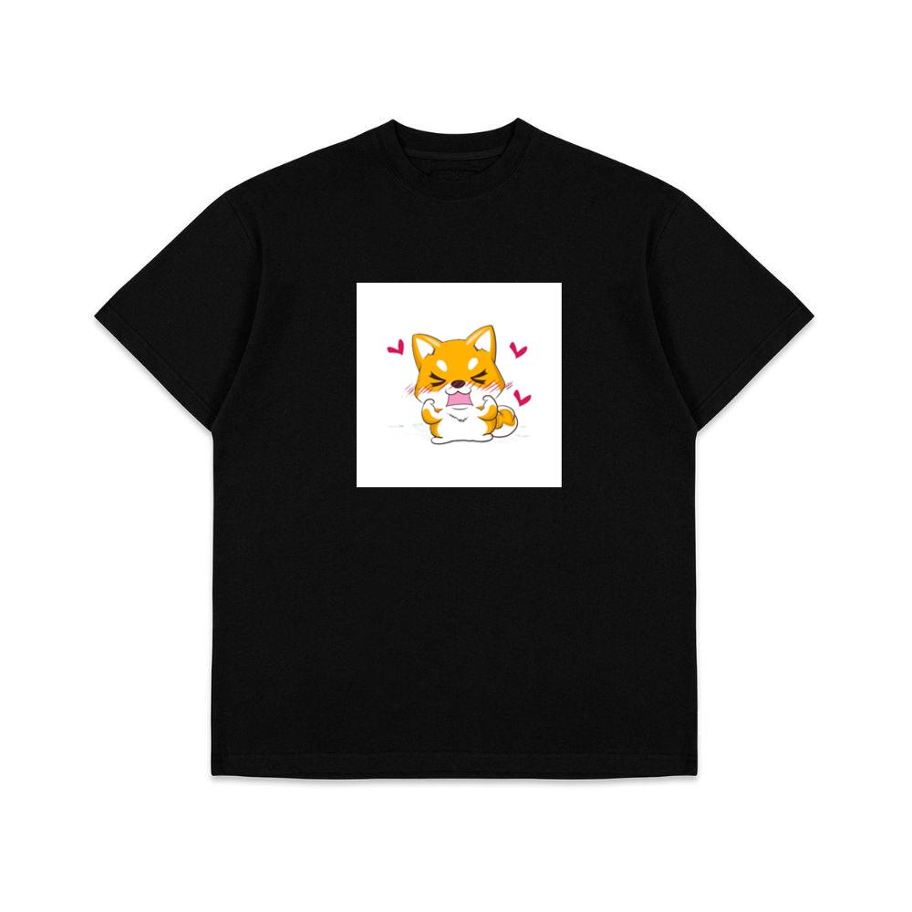 A Shiba's Playful Power Pose with a Touch of Shy T-Shirts