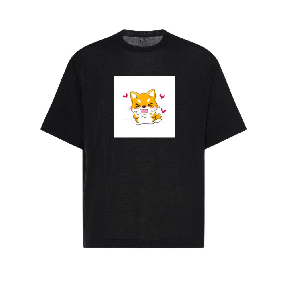 A Shiba's Playful Power Pose with a Touch of Shy T-Shirts