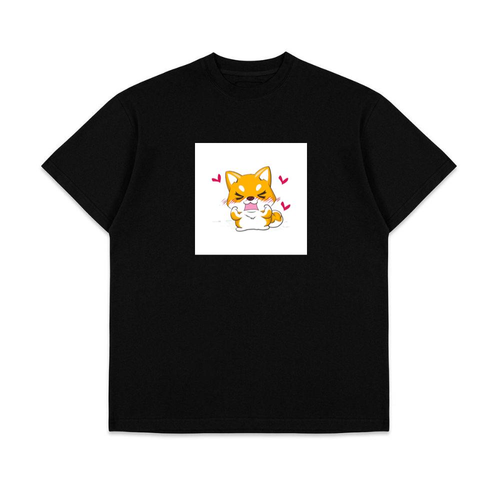 A Shiba's Playful Power Pose with a Touch of Shy T-Shirts