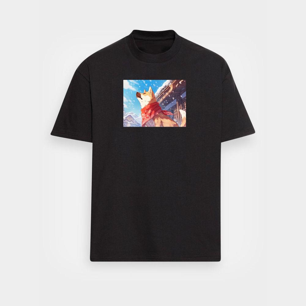 A Shiba's Snowy Serenade T-Shirts