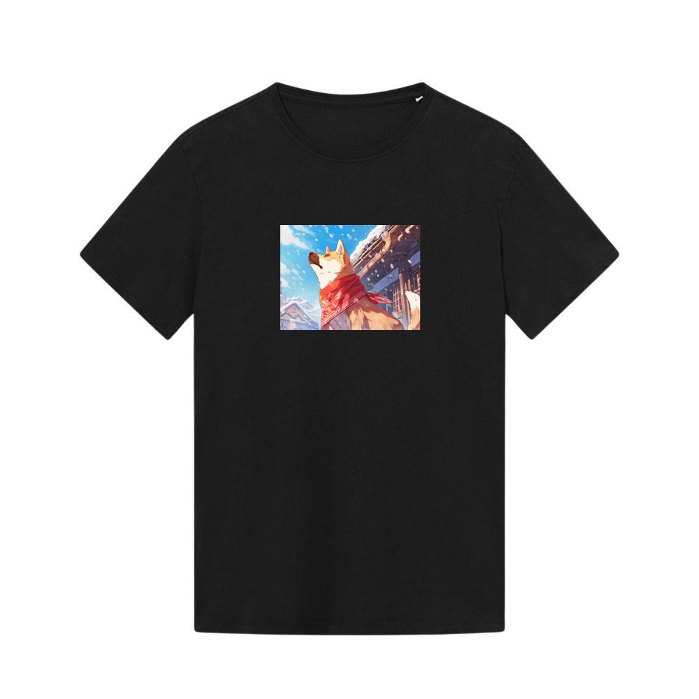 A Shiba's Snowy Serenade T-Shirts