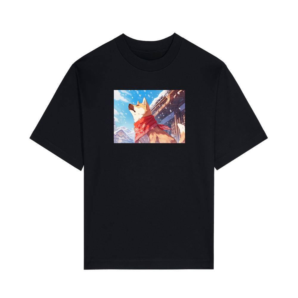 A Shiba's Snowy Serenade T-Shirts